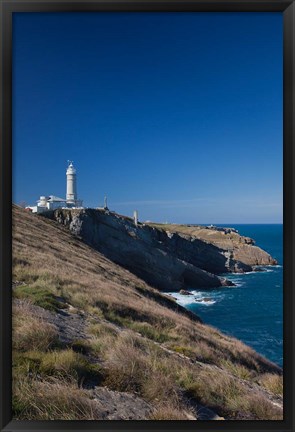 Framed Cabo Mayor Lighthouse, Santander, Spain Print