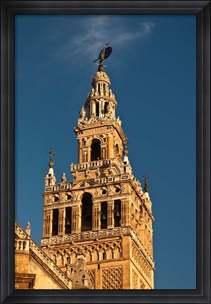 Framed Cathedral And Giralda Tower, Seville, Spain Print