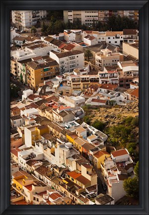 Framed City View From Cerro de Santa Catalina, Jaen, Spain Print