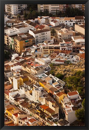 Framed City View From Cerro de Santa Catalina, Jaen, Spain Print