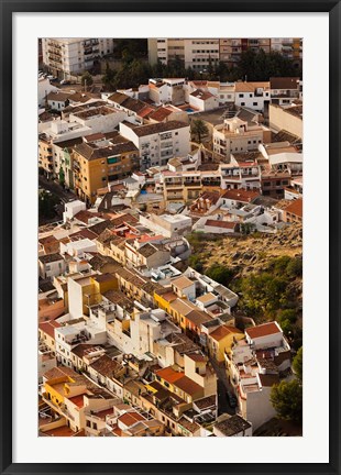 Framed City View From Cerro de Santa Catalina, Jaen, Spain Print