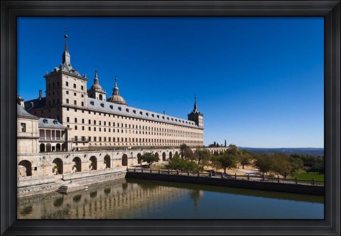 Framed El Escorial Royal Monastery and Palace, San Lorenzo de El Escorial, Spain Print