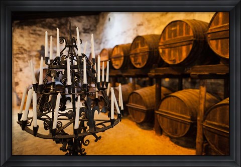 Framed Sherry Casks, Bodegas Gonzalez Byass, Jerez de la Frontera, Spain Print