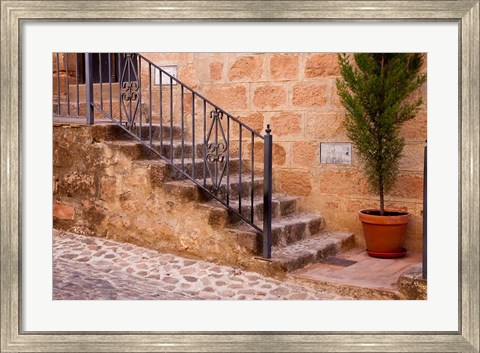 Framed Spain, Andalusia Street scene in the town of Banos de la Encina Print