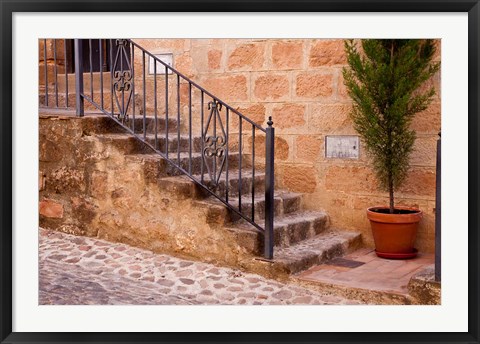 Framed Spain, Andalusia Street scene in the town of Banos de la Encina Print