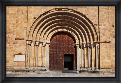 Framed Spain, Avila St Peter&#39;s Church in the Plaza De Santa Teresa Print