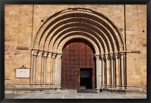 Framed Spain, Avila St Peter&#39;s Church in the Plaza De Santa Teresa Print