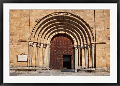 Framed Spain, Avila St Peter&#39;s Church in the Plaza De Santa Teresa Print