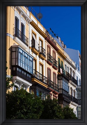 Framed Spain, Seville, Avenida Constitucion Avenue Print