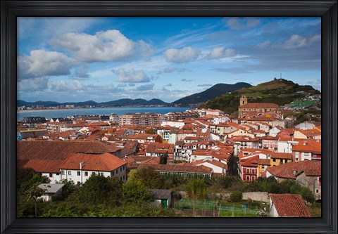 Framed View of Old Town, Laredo, Spain Print