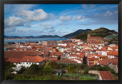 Framed View of Old Town, Laredo, Spain Print