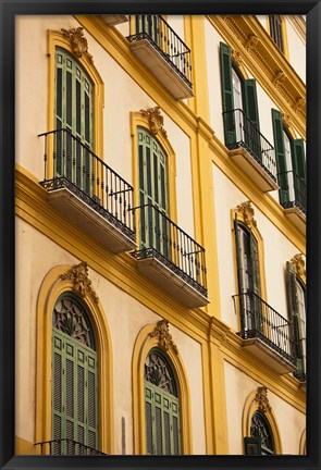 Framed Birth Place of Pablo Picasso, Malaga, Spain Print