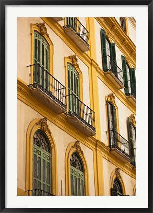 Framed Birth Place of Pablo Picasso, Malaga, Spain Print