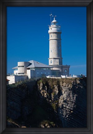 Framed Cabo Mayor Lighthouse, Santander, Spain Print