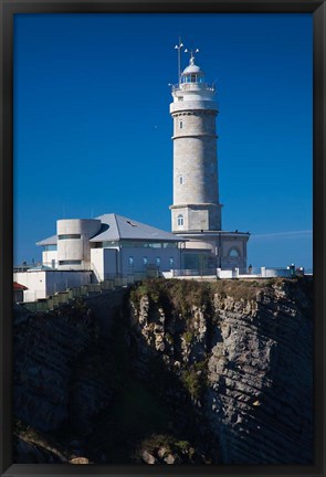 Framed Cabo Mayor Lighthouse, Santander, Spain Print