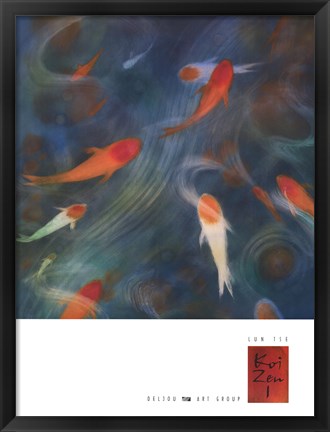 Framed Koi Zen 1 Print