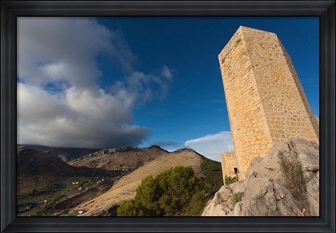 Framed Castillo de Santa Catalina, Jaen, Spain Print