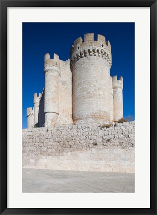 Framed Castillo Penafiel, Penafiel, Valladolid Province, Spain Print