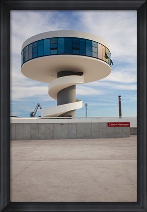 Framed Centro Niemeyer, Aviles, Spain Print