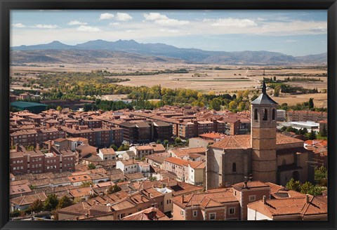 Framed Church of Santiago, Avila, Spain Print