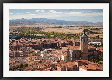 Framed Church of Santiago, Avila, Spain Print