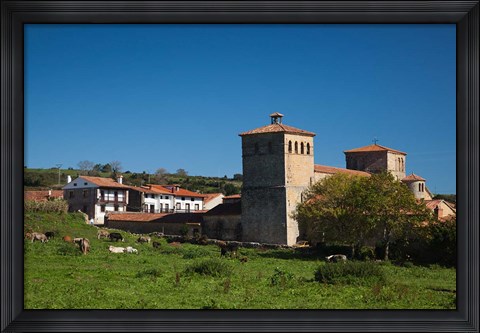 Framed Iglesia de Colegiata, Santillana del Mar, Spain Print