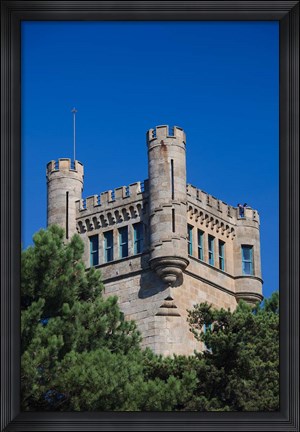 Framed Monte Igueldo Tower, San Sebastian, Spain Print