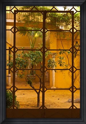 Framed Palacio de la Condesa de Lebrija Courtyard, Seville, Spain Print