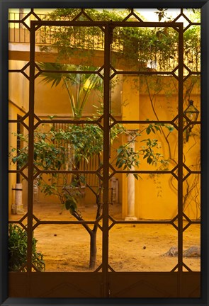 Framed Palacio de la Condesa de Lebrija Courtyard, Seville, Spain Print