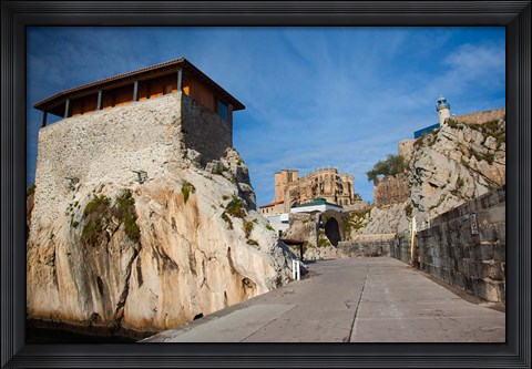 Framed Pier View, Castro-Urdiales, Spain Print