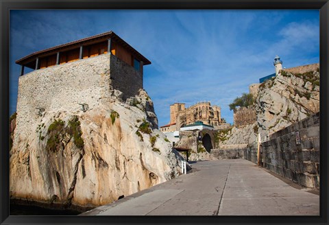 Framed Pier View, Castro-Urdiales, Spain Print