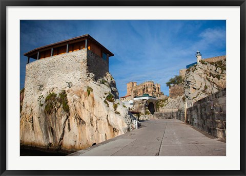 Framed Pier View, Castro-Urdiales, Spain Print