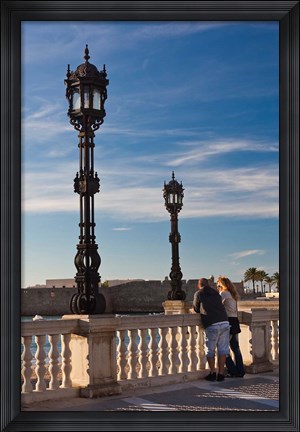 Framed Playa de la Caleta, Cadiz, Spain Print