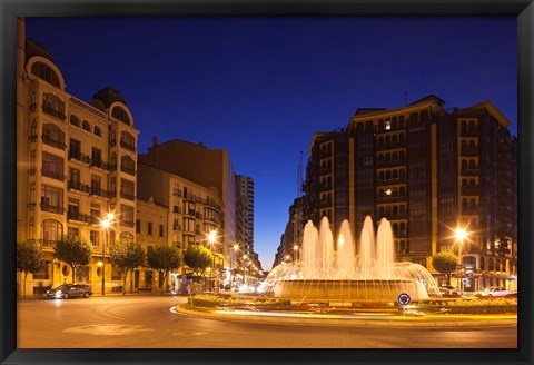 Framed Plaza Alferez Provisional, Logrono, Spain Print