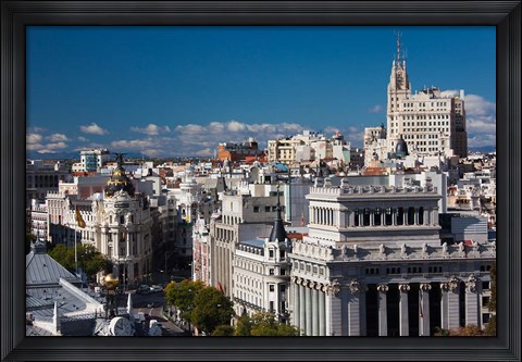 Framed Plaza de la Cibeles, Madrid, Spain Print