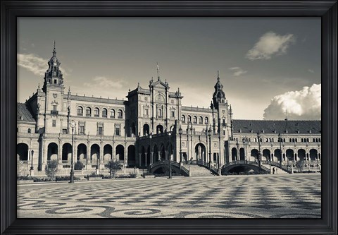 Framed Plaza Espana, Seville, Spain Print