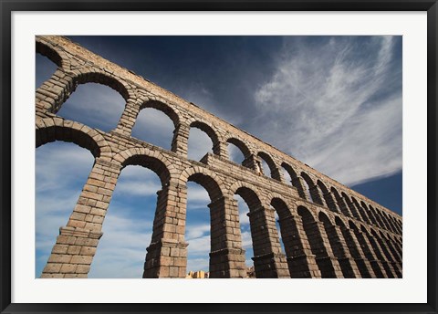 Framed Roman Aqueduct, Segovia, Spain Print