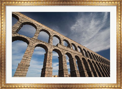 Framed Roman Aqueduct, Segovia, Spain Print