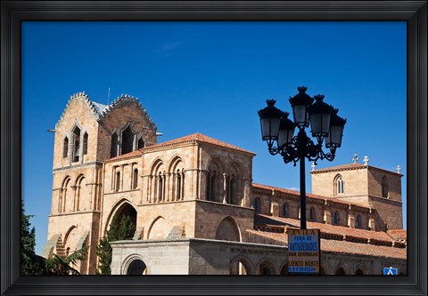 Framed San Vicente Basilica facade at Avila, Castilla y Leon Region, Spain Print