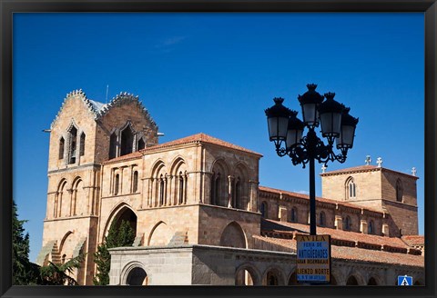 Framed San Vicente Basilica facade at Avila, Castilla y Leon Region, Spain Print