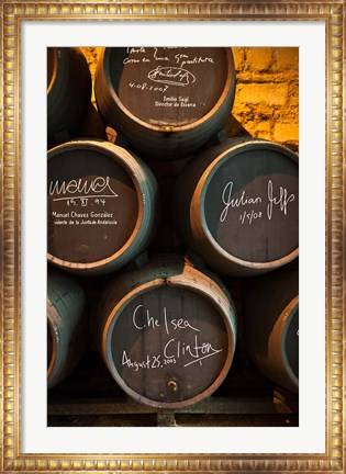 Framed Spain, Andalucia, Bodegas Gonzalez Byass winery Print