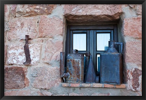 Framed Spain, Andalusia Antiques on display in the Hotel Palacio Guzmanes Print