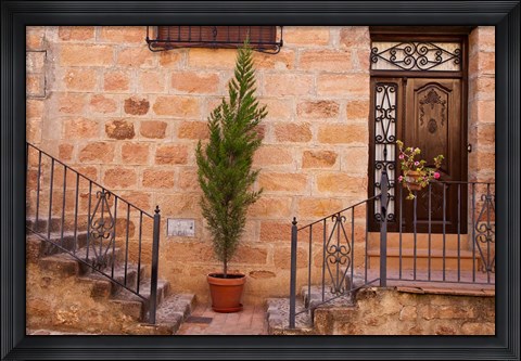 Framed Spain, Andalusia Street scene in the town of Banos de la Encina Print