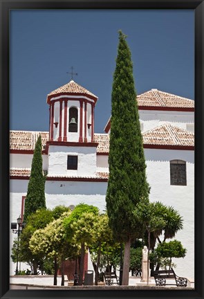 Framed Spain, Andalusia, Malaga Province, Ronda Church of Santa Cecilia Print