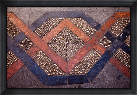 Framed Spain, Andalusia, Malaga Province, Ronda Decorative Tile Floor Print