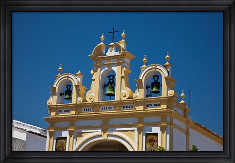 Framed Spain, Andalusia, Zahara Bell tower of the San Juan de Letran Chapel Print