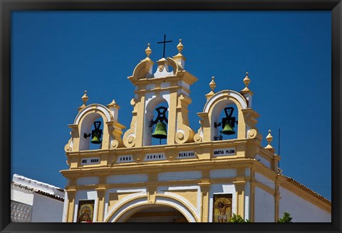 Framed Spain, Andalusia, Zahara Bell tower of the San Juan de Letran Chapel Print