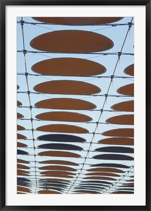 Framed Spain, Aragon, Zaragoza Expo Site, Awning of Dots Print