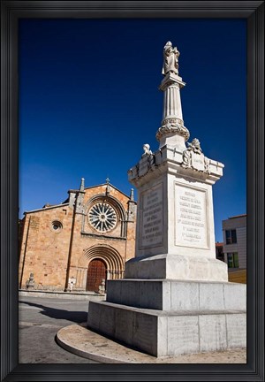 Framed Spain, Avila St Peter&#39;s Church in the Plaza De Santa Teresa Print
