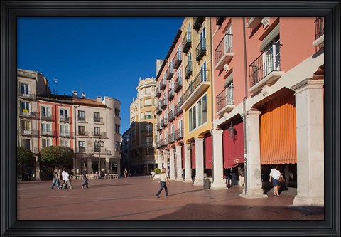 Framed Spain, Burgos Province, Burgos, Plaza Mayor Print